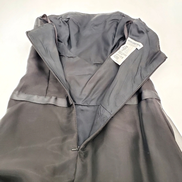 Dessy Collection Black Strapless Dress w/ a Bow - Picture 7 of 8